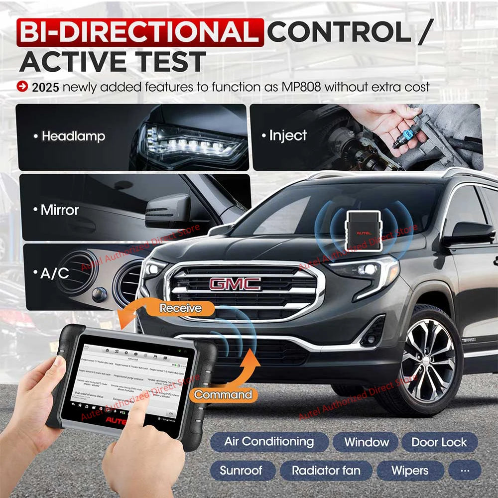Autel MaxiCOM MK808BT PRO OBD2 Scanner Car Diagnostic Scan Tool Bluetooth Automotivo Scanner OBD2 Code Reader PK MK808KBT MK808S