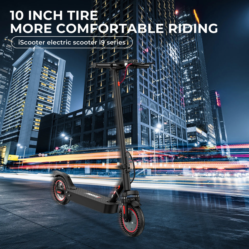 ISCOOTER I9MAX ADULT ELECTRIC SCOOTER 500W MOTOR CITY ELECTRIC SCOOTER 36V10AH BATTERY 10 INCH TIRE ROAD ELECTRIC SCOOTER