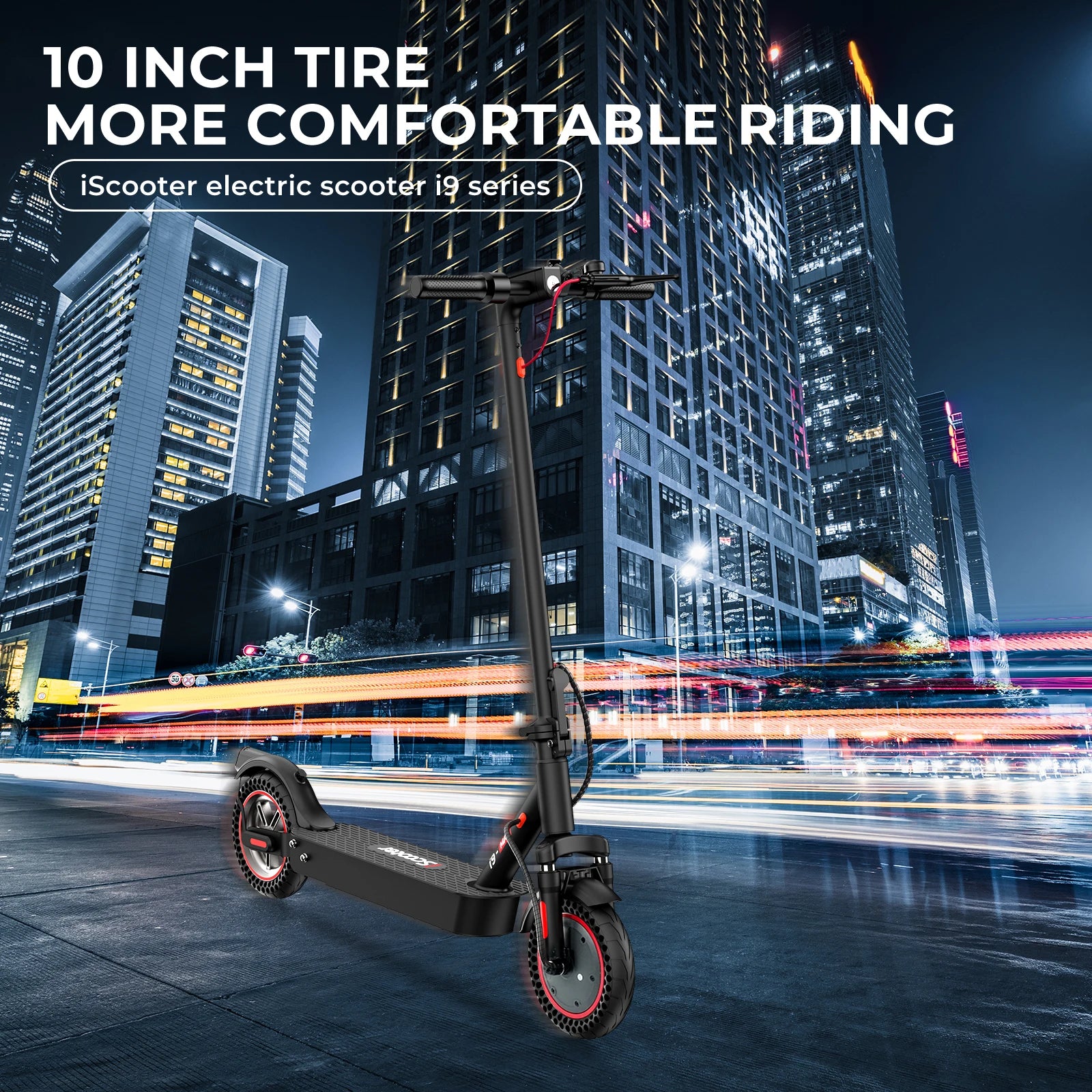 ISCOOTER I9MAX ADULT ELECTRIC SCOOTER 500W MOTOR CITY ELECTRIC SCOOTER 36V10AH BATTERY 10 INCH TIRE ROAD ELECTRIC SCOOTER