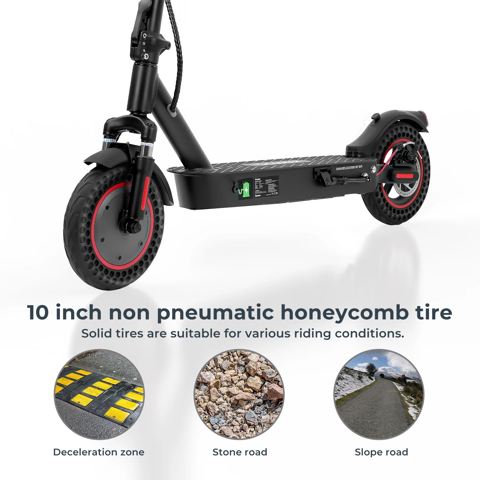 ISCOOTER I9MAX ADULT ELECTRIC SCOOTER 500W MOTOR CITY ELECTRIC SCOOTER 36V10AH BATTERY 10 INCH TIRE ROAD ELECTRIC SCOOTER