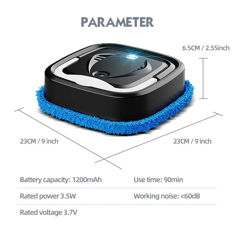 Home Smart Cleaning Robot Vacuum And Self-charging Mop Combo, With Usb Charging Port - Pet Hair
