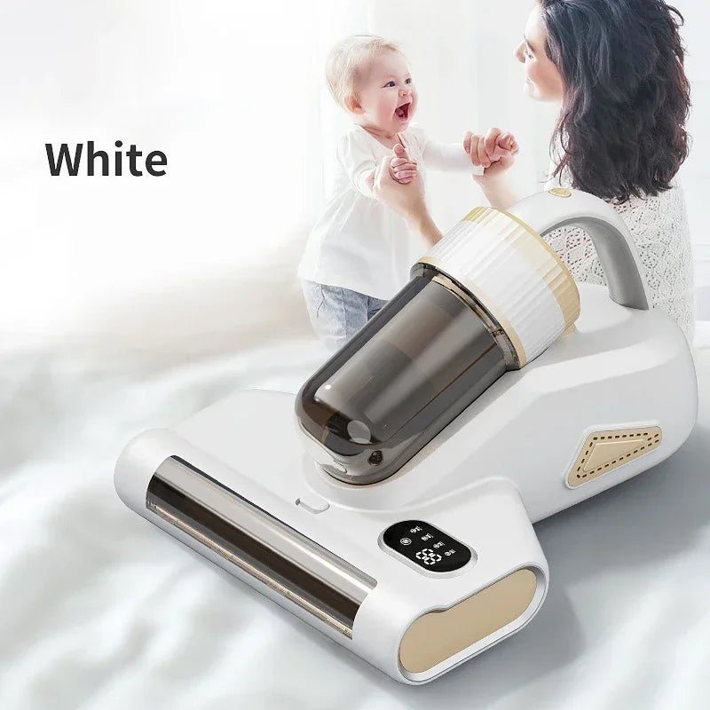 Home Wireless Mite Remover Handheld 15kpa High Suction Cleaning Vacuum Cleaner with UV Disinfection Sterilization Mattress Sofa