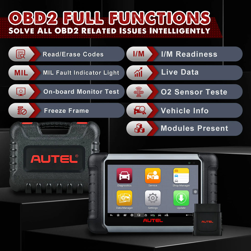 Autel MaxiCOM MK808BT PRO OBD2 Scanner Car Diagnostic Scan Tool Bluetooth Automotivo Scanner OBD2 Code Reader PK MK808KBT MK808S
