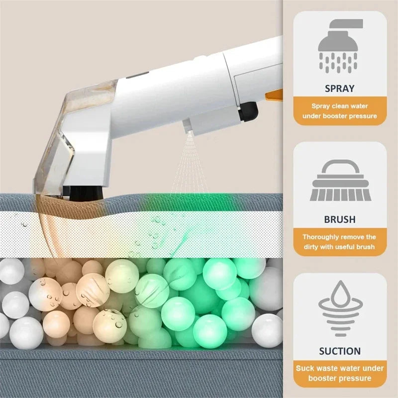 220V 110V Carpet Cleaner Machine Powerful Deep Stain Cleaning for Couch, Pets, Car Seats, Upholstery & Furniture Steam Cleaner