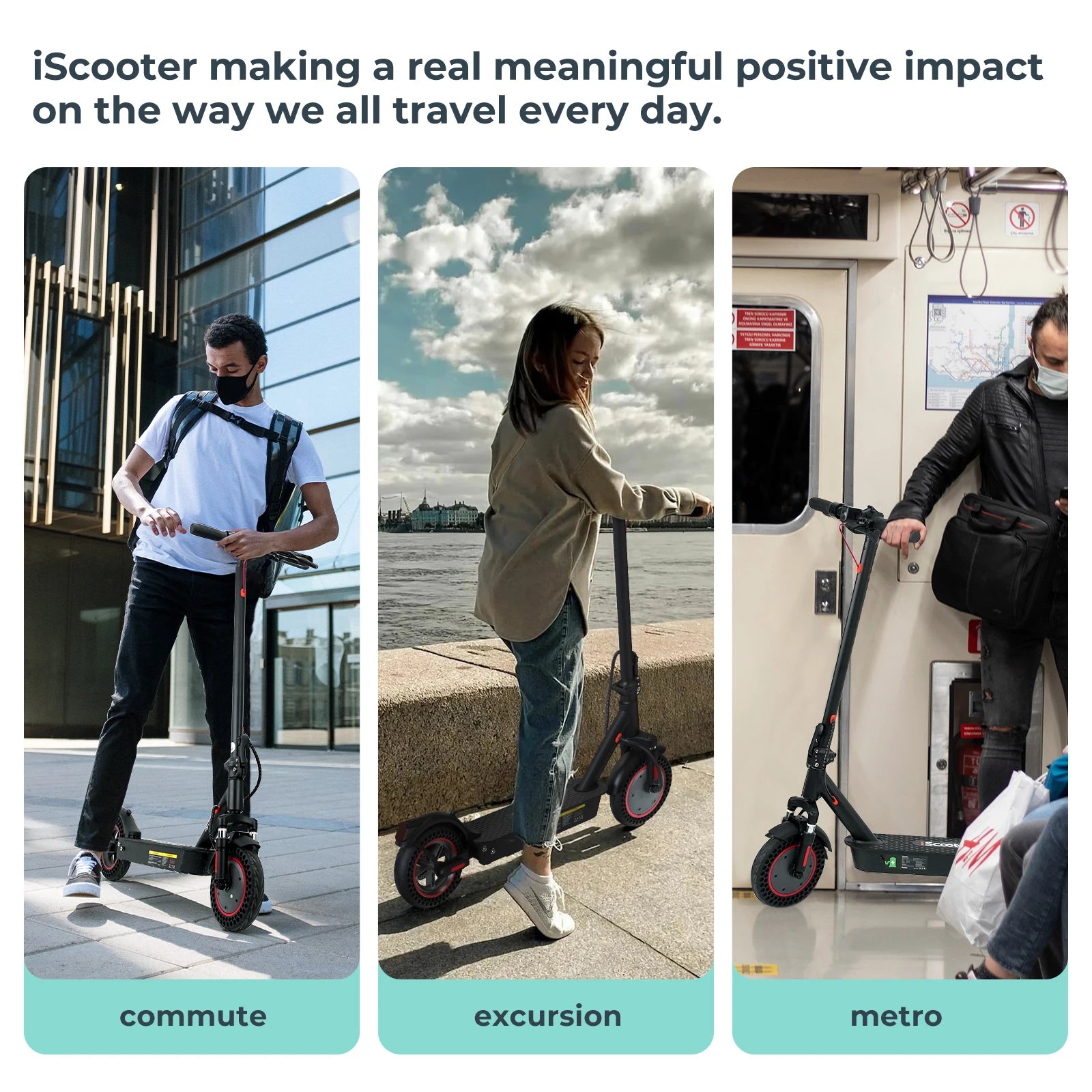 ISCOOTER I9MAX ADULT ELECTRIC SCOOTER 500W MOTOR CITY ELECTRIC SCOOTER 36V10AH BATTERY 10 INCH TIRE ROAD ELECTRIC SCOOTER