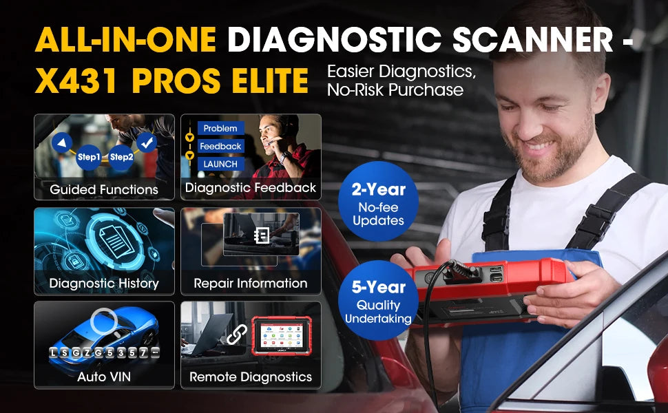 LAUNCH X-431 PROS Elite Car Diagnostic Tools Professional OBD 2 Diagnostic Tool Auto Automotive Tool Auto Scanner