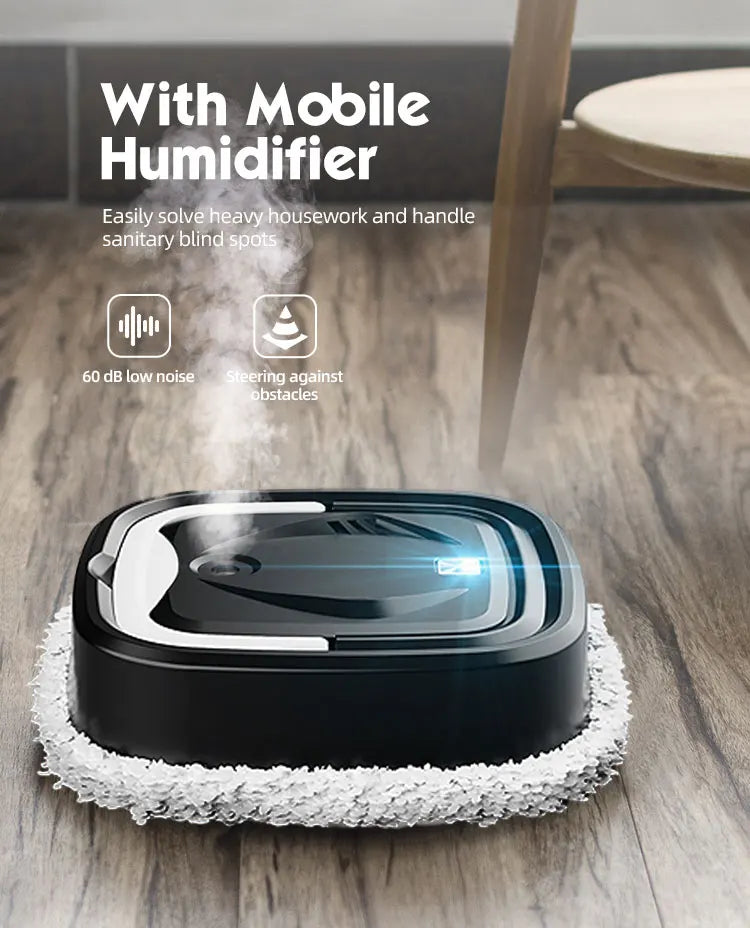 Home Smart Cleaning Robot Vacuum And Self-charging Mop Combo, With Usb Charging Port - Pet Hair