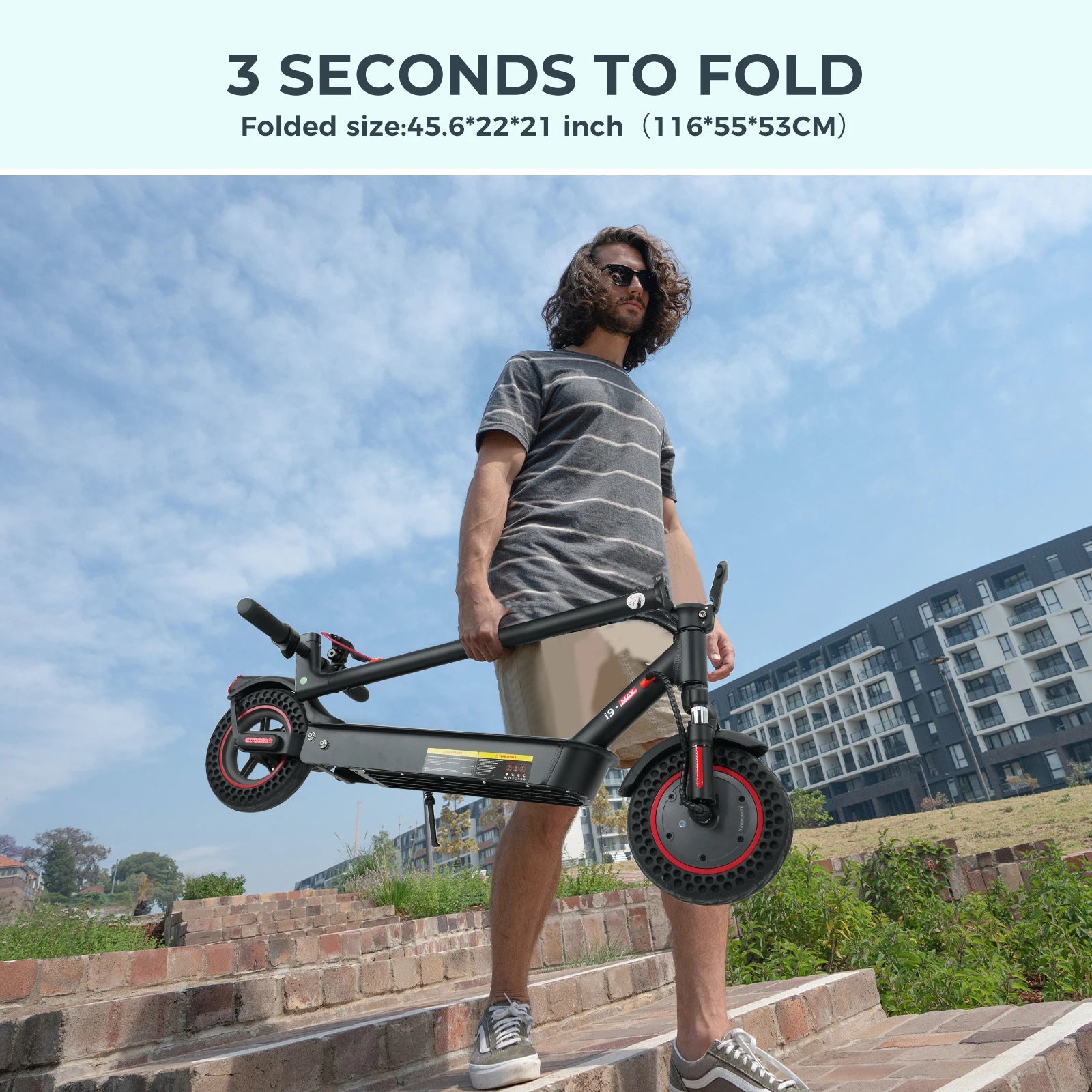 ISCOOTER I9MAX ADULT ELECTRIC SCOOTER 500W MOTOR CITY ELECTRIC SCOOTER 36V10AH BATTERY 10 INCH TIRE ROAD ELECTRIC SCOOTER