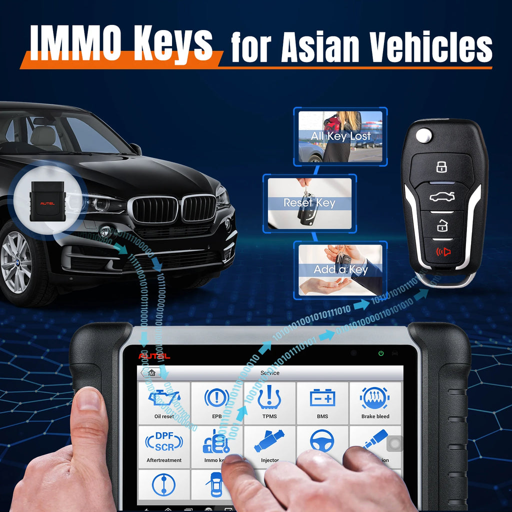 Autel MaxiCOM MK808BT PRO OBD2 Scanner Car Diagnostic Scan Tool Bluetooth Automotivo Scanner OBD2 Code Reader PK MK808KBT MK808S